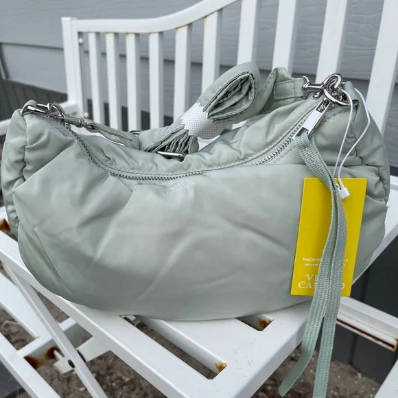 VINCE CAMUTO Washable Nylon Crossbody Bag In Cool Mint - Picture 4 of 12